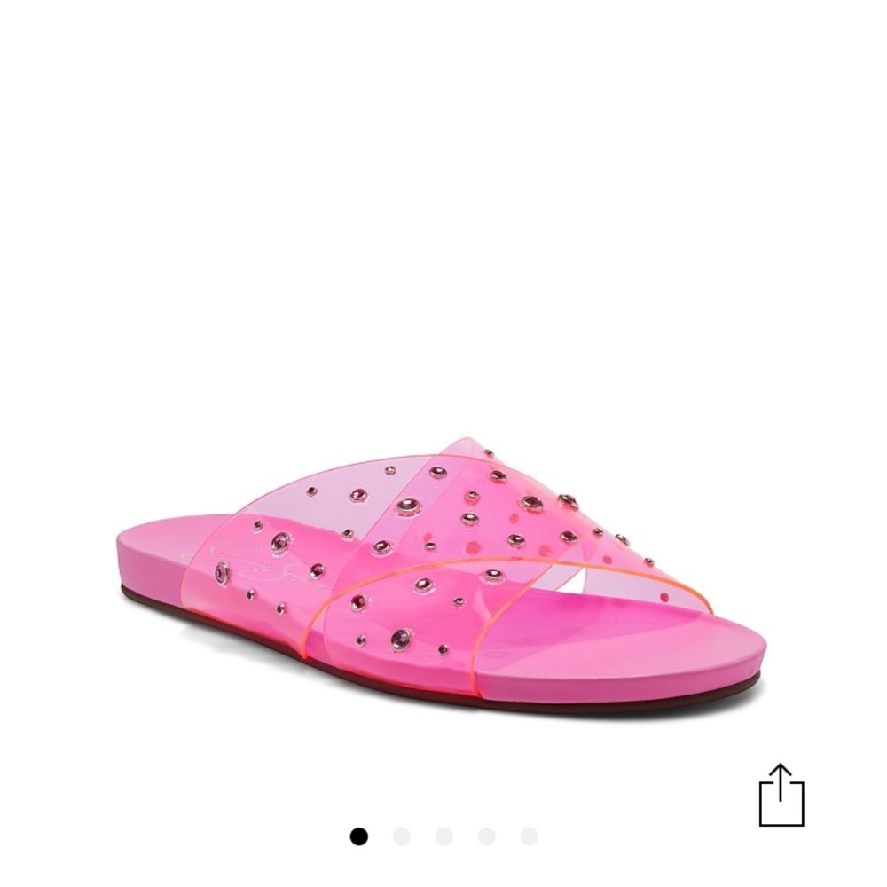 Jessica Simpson Tislie Pink slide on sandals